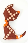 Knuffelkat bruin 