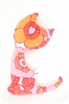 Knuffelkat roze 